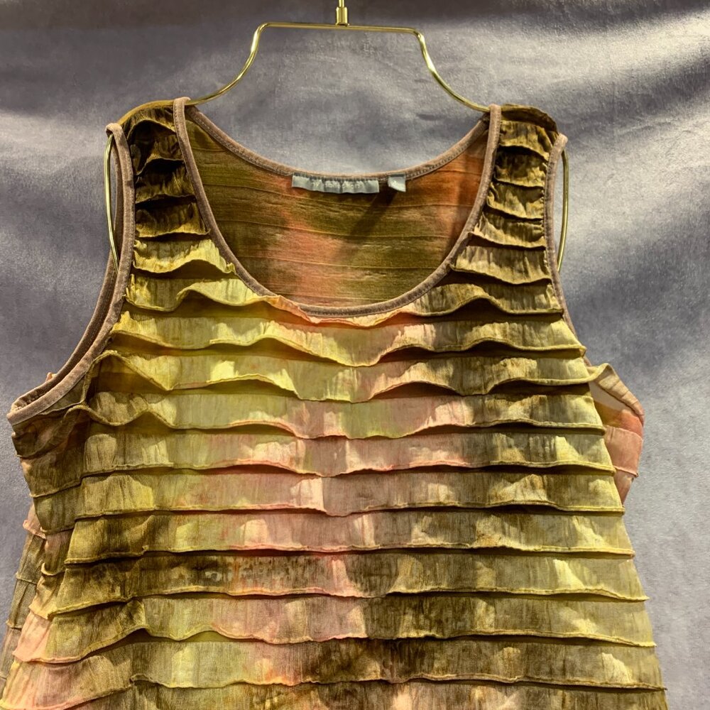 NY Collection Ruffled Tank Top - Picture 2 of 6